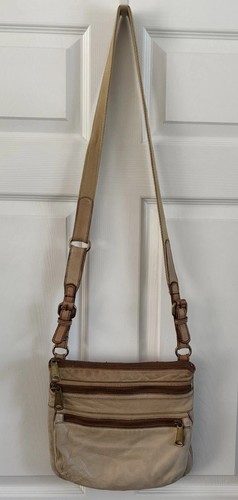 Fossil cream leather cross - fossil,