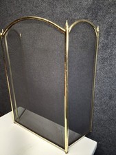 Brass and mesh fireguard