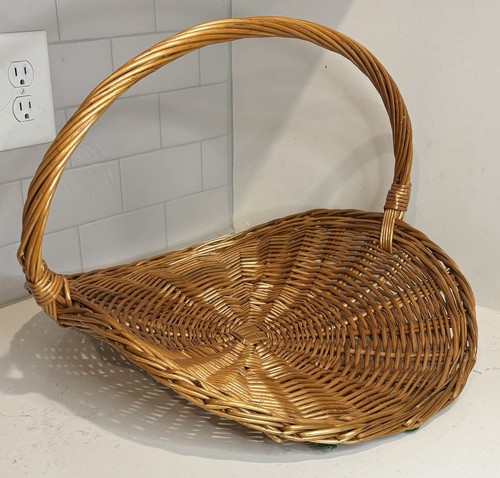 Large wicker gathering - large, basket