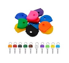3 Pcs Coloured Key Covers Caps Soft PVC Key Identifier Tags for House Door Keys