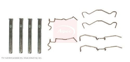 Apec front brake pad - pad, fitting