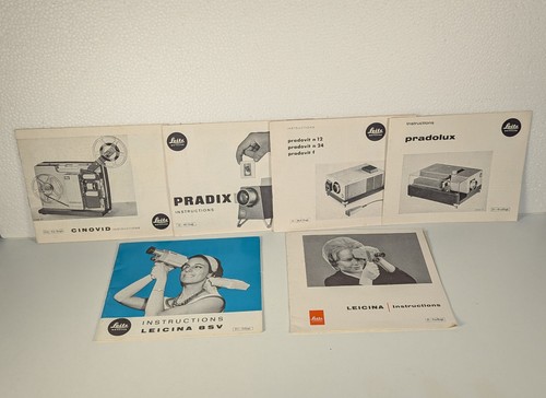 Six leitz instruction manuals - six,