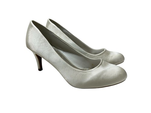 Ladies ivory satin bridal - ivory,