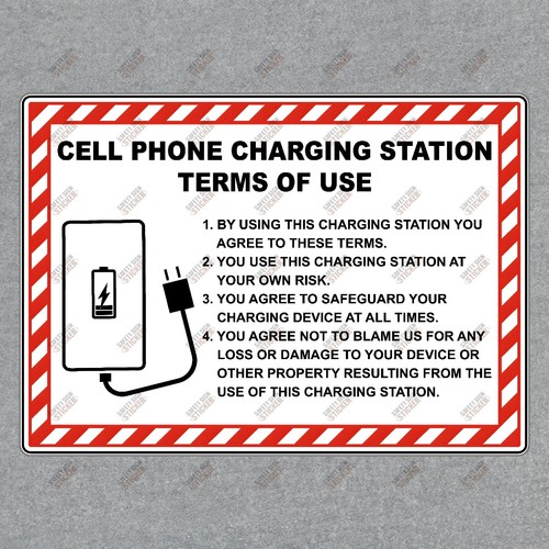 Safety notice cell phone - notice,