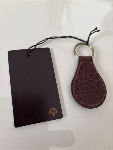 Mulberry brown leather - brown, keyring