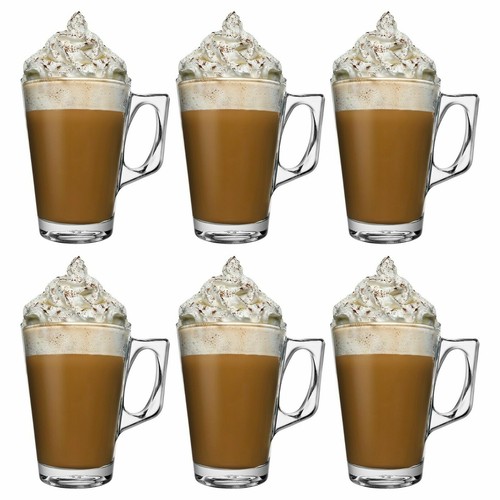 6pc latte glasses tea - latte, coffee