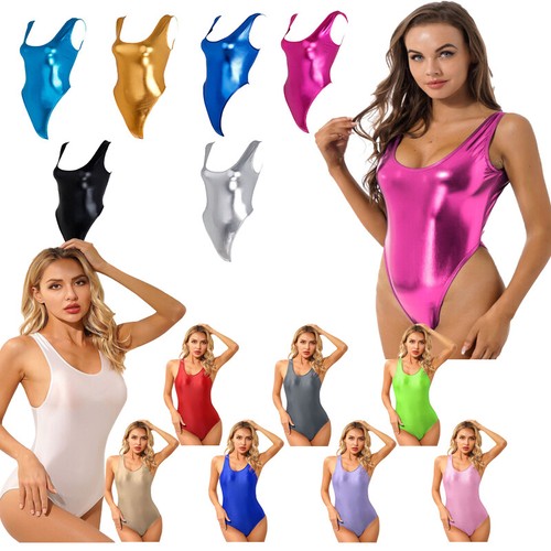 Women wetlook sleeveless - wetlook,