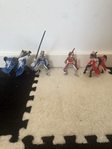 Papo knights horses - x2,