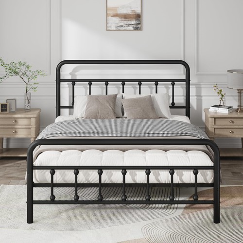 5ft metal bed - metal, with
