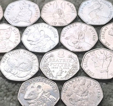 Beatrix Potter 50 Pence Various UK GB coin  By coin_lovers