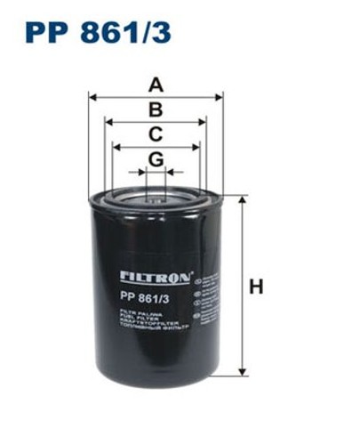 Fits filtron 861 fuel - fits, pp