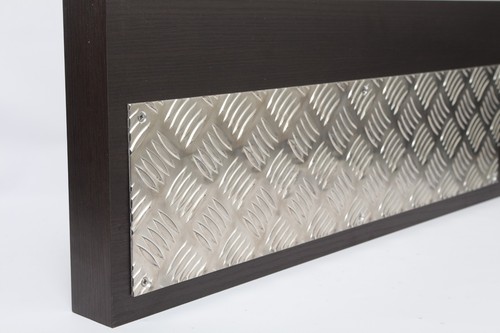 Door kickplate 5mm - kickplate, chequer