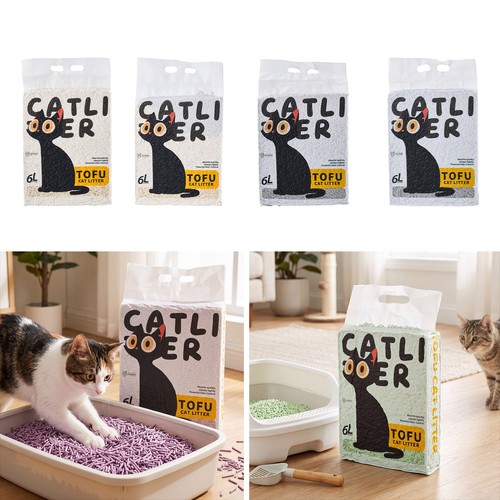 Tofu cat litter - litter, 6l