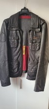 SUPERDRY leather brown jacket