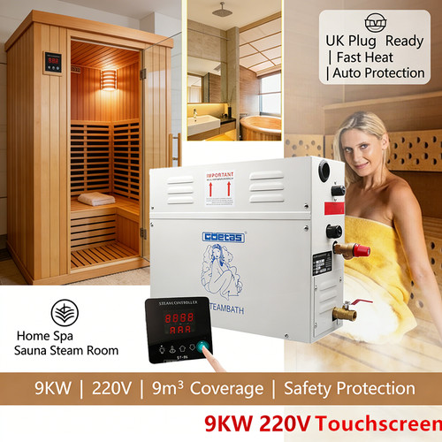 9kw steam generator 220v home - steam,