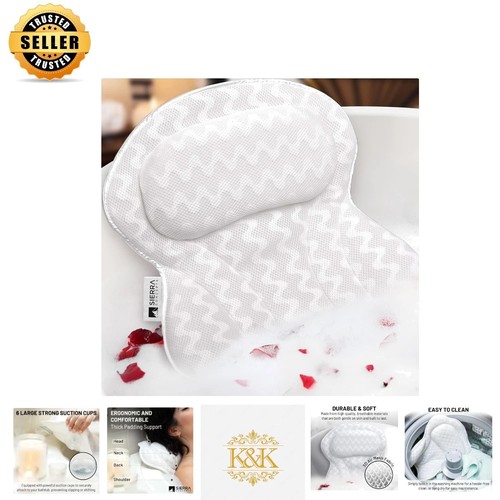 Luxury ergonomic bath pillow - bath,