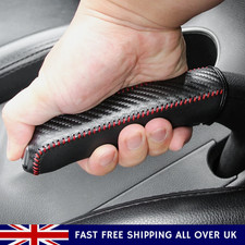 Carbon Fiber Car Leather Handbrake,Cover Protective Sleeve Hand Brake,Protection