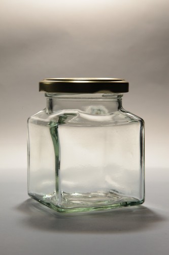 200g square glass jam - 200g, jar