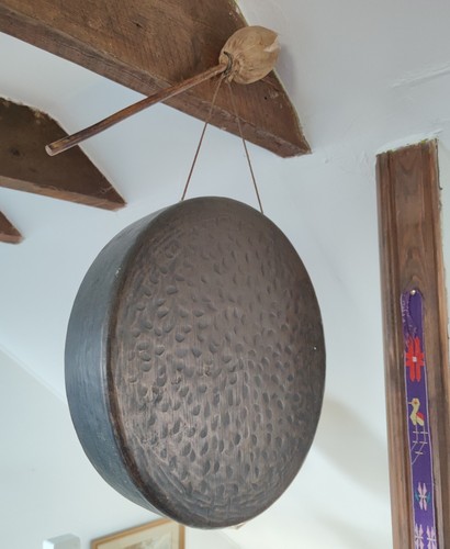 Large brass gong - gong, antique