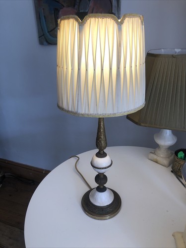 Vintage table lamp with - table,