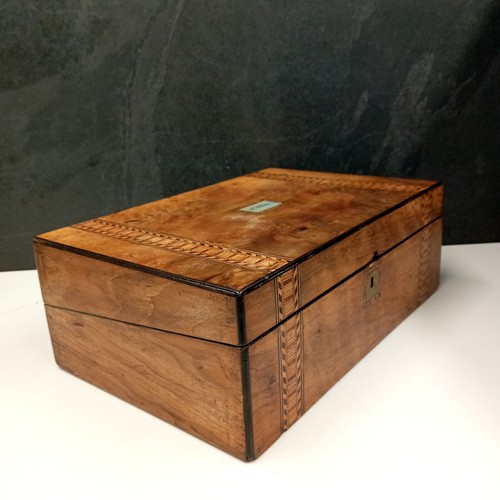 Antique walnut tunbridgeware - walnut,