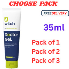 Doctor Gel Witch Hazel Helps Calm & Soothe Skin 35ml Clear Invisible Gel uk