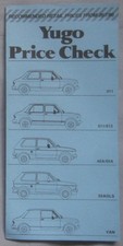 July 1986 Yugo Range Price