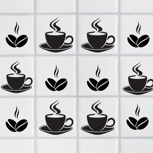 Kitchen tile stickers coffee - stickers,