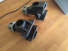 Used fishing seat box.DAIWA D25 HANDWHEELS SHROUD AND LEG PROTECTOR BLACK/WHITE