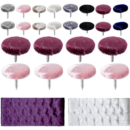 Covered buttons nails - buttons, back