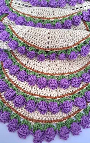 Handmade crochet cotton table - handmade,