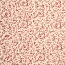 Laura Ashley Ironwork scroll in cranberry fabric remnant