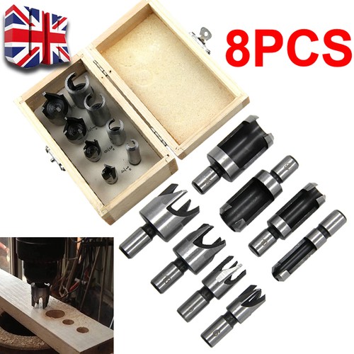 8pcs wood plug hole cutter - wood, set