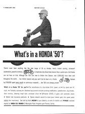 1963 Advert for HONDA '50'