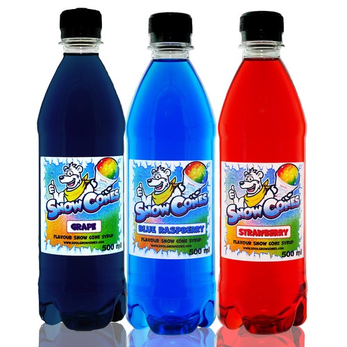 Slush puppy syrup snow cones - slush, syrup|