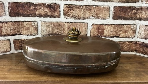 Antique oval copper hot - antique,