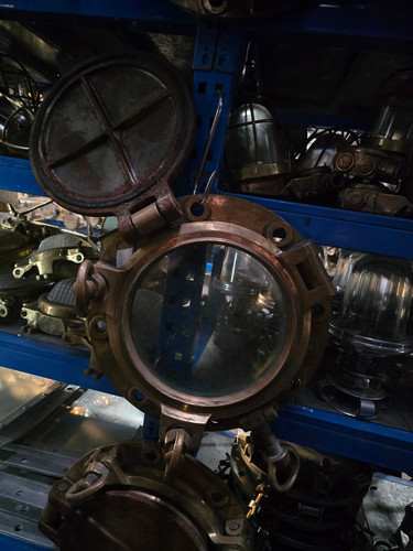 Original brass ships porthole - brass,