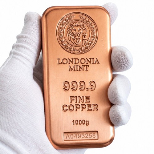 Premium 1kg 999 fine - 999.9, copper