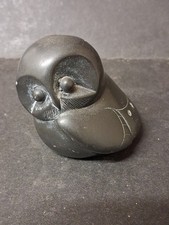 Small Stone Carved Inuit Owl