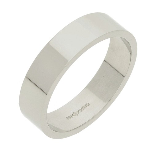 Platinum 5mm flat - platinum,