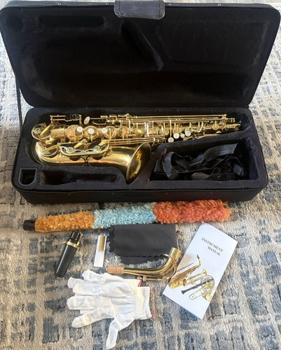 Gold alto saxophone - alto,