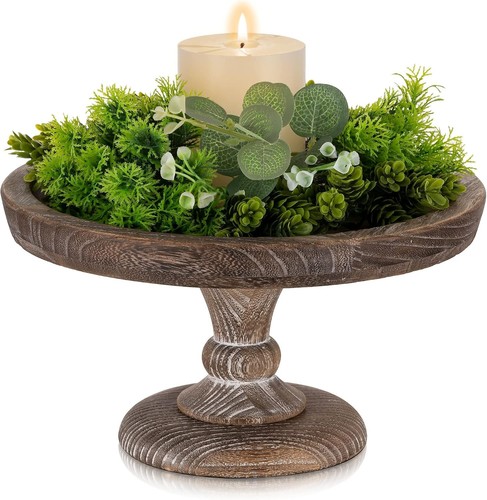 Rustic wooden cake stand - wooden, with
