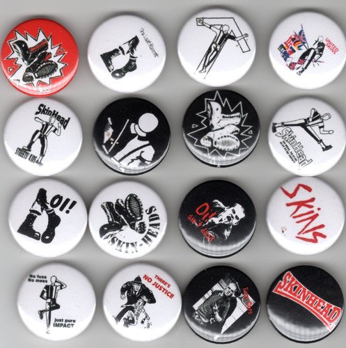 Badge set skinhead - skinhead, !