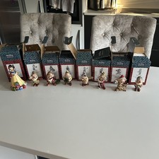 Jim Shore Disney Traditions Snow White & 7 Dwarfs Christmas Tree Ornaments