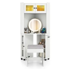 Costway corner vanity desk - costway,