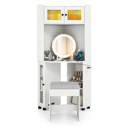 Costway corner vanity desk - corner,