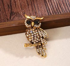 AB Perching Owl Brooch - 10% discount available
