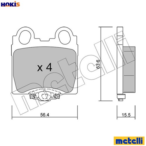 Brake pad set disc - pad,