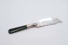 Antique Silver & Jade Handle