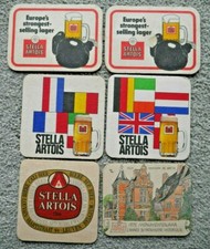6x VINTAGE STELLA ARTOIS LAGER